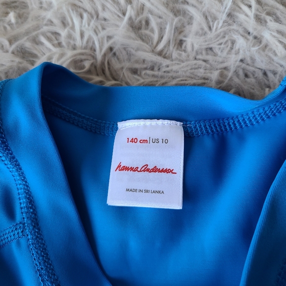 Hanna Andersson Blue Rash Guard US Size 10 - Picture 4 of 7